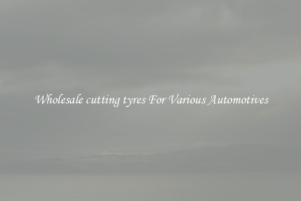Wholesale cutting tyres For Various Automotives