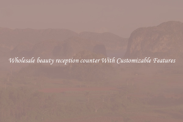 Wholesale beauty reception counter With Customizable Features