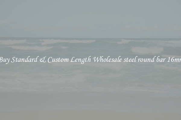 Buy Standard & Custom Length Wholesale steel round bar 16mm