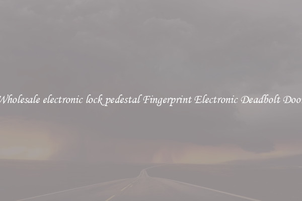 Wholesale electronic lock pedestal Fingerprint Electronic Deadbolt Door 