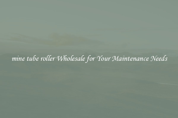 mine tube roller Wholesale for Your Maintenance Needs