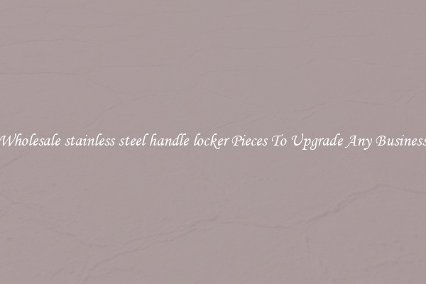 Wholesale stainless steel handle locker Pieces To Upgrade Any Business