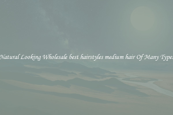Natural Looking Wholesale best hairstyles medium hair Of Many Types