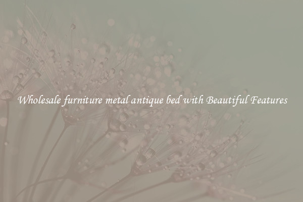 Wholesale furniture metal antique bed with Beautiful Features