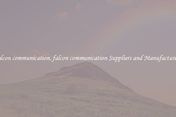 falcon communication, falcon communication Suppliers and Manufacturers