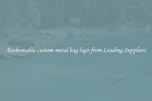 Fashionable custom metal bag logo from Leading Suppliers