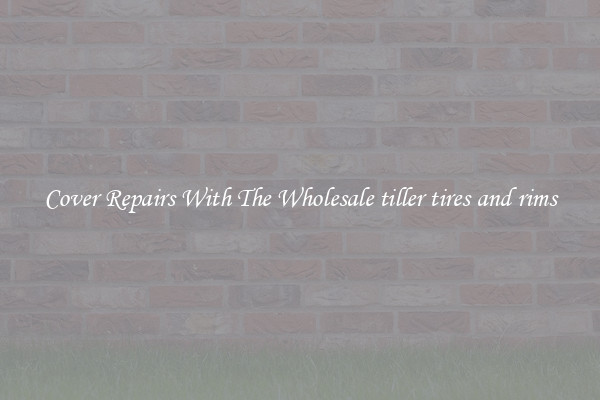  Cover Repairs With The Wholesale tiller tires and rims 
