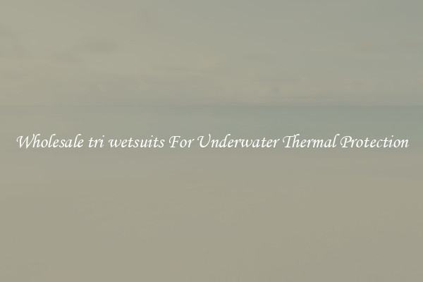 Wholesale tri wetsuits For Underwater Thermal Protection
