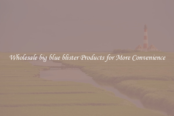 Wholesale big blue blister Products for More Convenience