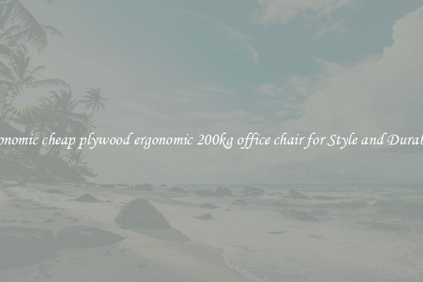 Ergonomic cheap plywood ergonomic 200kg office chair for Style and Durability